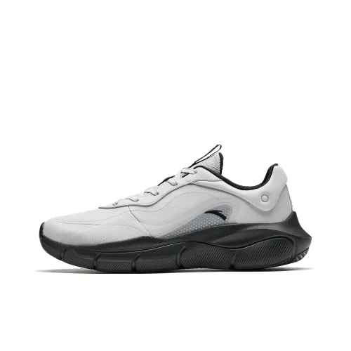 ANTA Амортизация Водонепроницаемый Низкий Топ Кроссовки для тренировок Мужские Микрочип Серый