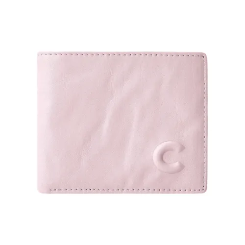 CASSILE Растительное дубление Коровья кожа Картхолдер Монетница Маленький кошелек для женщин Розовый цветок вишни Трюфельный черный