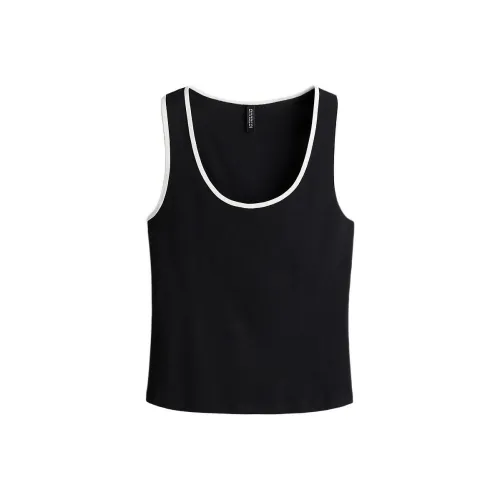 H&M Черные Женские Майки