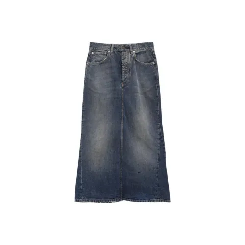 Balenciaga Denim Длинная Юбка Обычного Кроя Женская