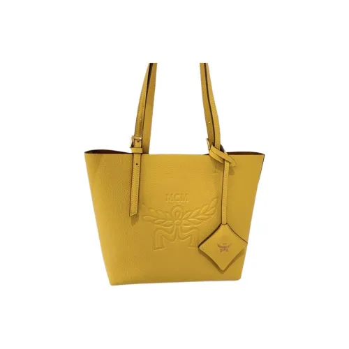 MCM Himmel кожаная сумка через плечо мини женская лимонная золотая