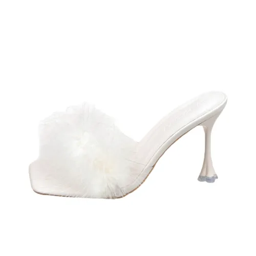 AJPAP Флисовые противоскользящие шлепанцы женские