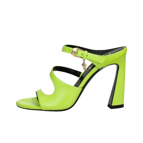 VERSACE Быстросохнущие слипоны 10 см женские зеленые