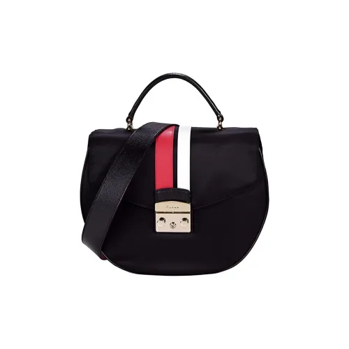 Furla Metropolis Collection Нейлоновая Сумка через плечо Сумка для женщин Черная