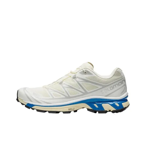 SALOMON XT 6 Устойчивые к истиранию Низкие Беговые кроссовки Мужские Экрю Серый