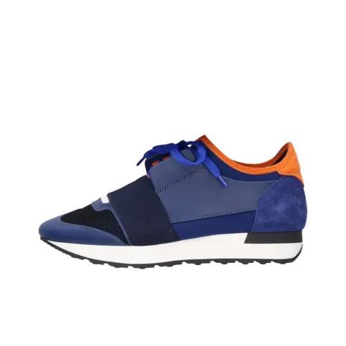 Balenciaga Race Runner Low Топ Повседневная обувь Мужская Темно-синяя