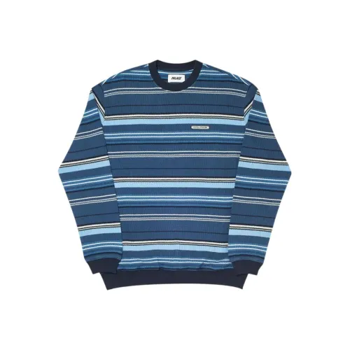 PALACE Trim Rib CREW SWEATSHIRT Men's Blue