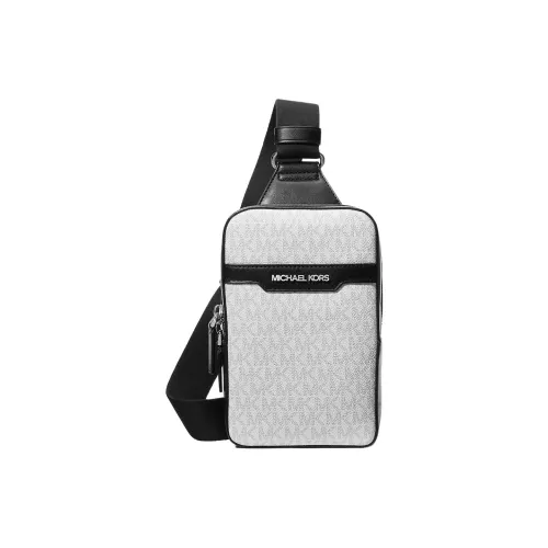 MICHAEL KORS Cooper Canvas Sling Bag Medium Men's Bright White