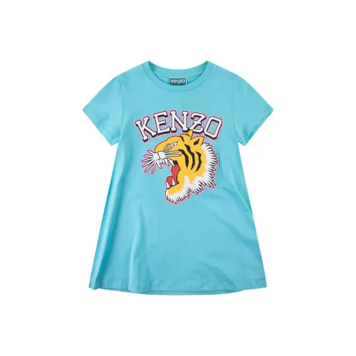 KENZO SS24 Детское платье светло-синий