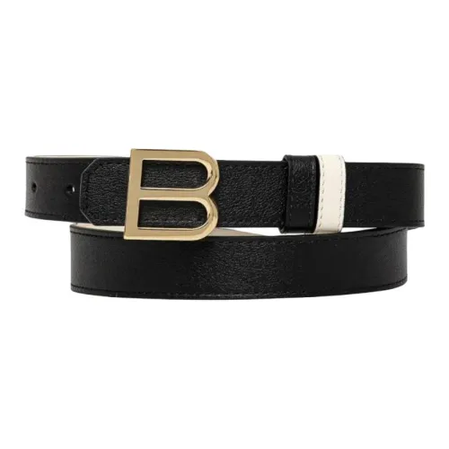 BALLY Кожаные ремни Женские Черный Ширина 4CM