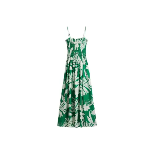 H&M Зеленый/Белый Цветочный Женские Слиплатья