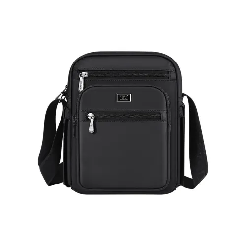 SEPTWOLVES Сумка через плечо большая мужская черная