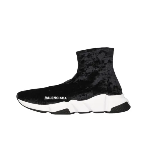 Balenciaga Speed Trainer High Топ Повседневная обувь Женская Черная