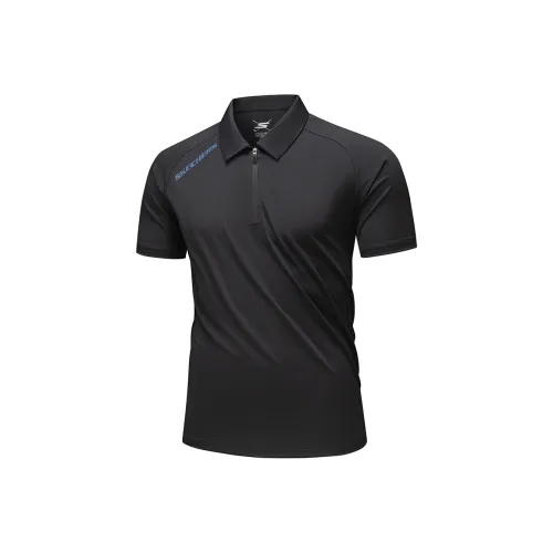 Skechers Угольно-черный 0018 Унисекс Поло
