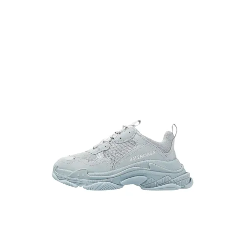 Balenciaga Triple S Low Топ Kids Lifestyle Shoes Светло-синий Детский
