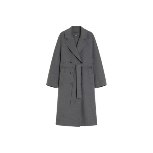 MaxMara Темно-серое Женское Пальто