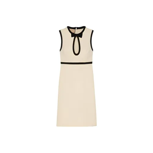 GUCCI Без рукавов Платье Женское Светло-желтое