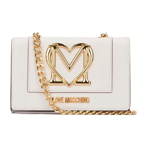 LOVE MOSCHINO Полиуретан Сумка через плечо Женская Белая