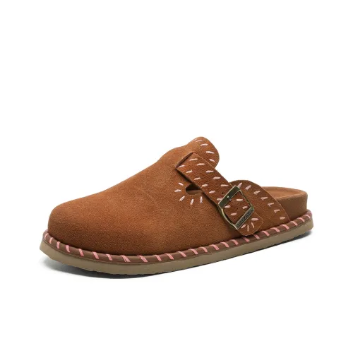 MPZY Домашние тапочки унисекс темно-коричневый