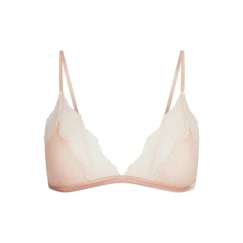 SKIMS SS25 Прозрачный Хлопок Кружево Треугольник Бюстгальтер Женский 1 Пачка