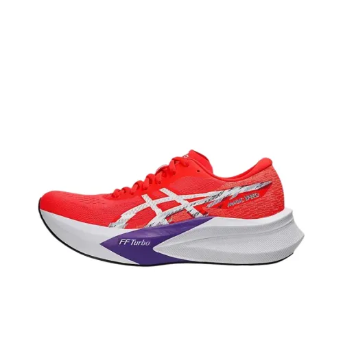 ASICS MAGIC SPEED 4 Устойчивые к истиранию Низкие Кроссовки для бега Женские Красные