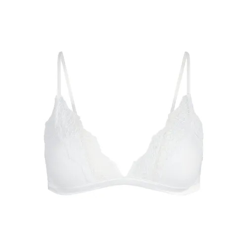 SKIMS SS25 Прозрачный Хлопок Кружево Треугольник Бюстгальтер Женский 1 Пачка