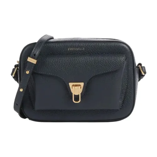 COCCINELLE Beat Телячья кожа Плечевая сумка Маленькая Женская Полуночный синий