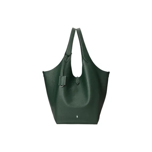 Polo Ralph Lauren Кожа Тоут Сумка Большая Женская Зеленая