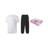 Подарочная коробка комплект (Белая рубашка с коротким рукавом + Черные штаны)