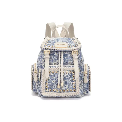 La Carrie Denim Backpack Women's Denim Blue Ла Карри Деним Рюкзак Женские Джинсовый Синий