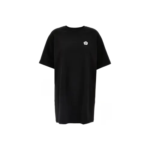 KENZO Черное Женское Короткое Платье с Рукавами