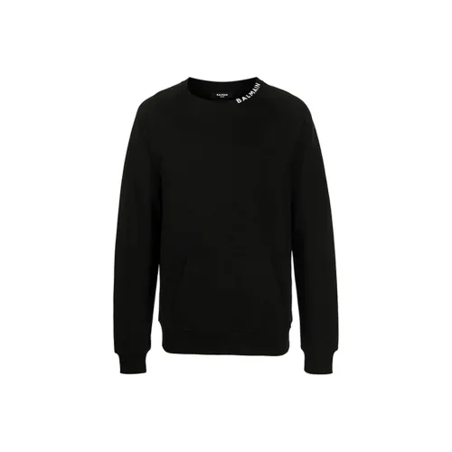 BALMAIN Черные Мужские Свитшоты