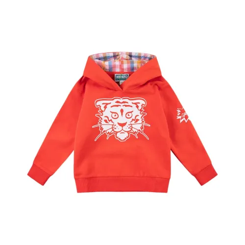 KENZO Толстовка SS24 Ярко-красный Детский