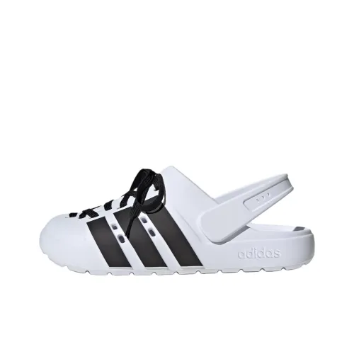 adidas Adilette Clog 2,0 Sabo Унисекс Белый Черный