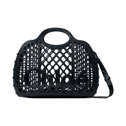 Chloe Ткань Тоут Сумка Сумка для покупок Сумка на плечо Сумка Женская Черная