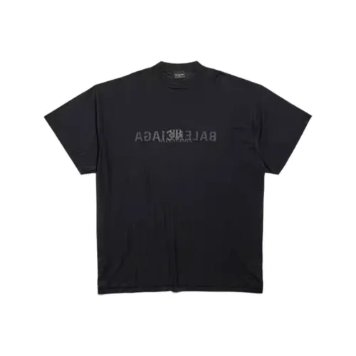 Balenciaga FW24 T Рубашка Свободного кроя Мужская Черная