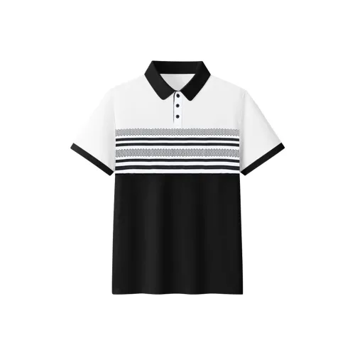 NEXTOUR Белый Черный Мужская Поло
