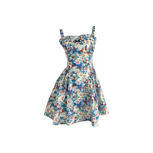 PZGE Розовый принт, короткая юбка, женские слиплатья