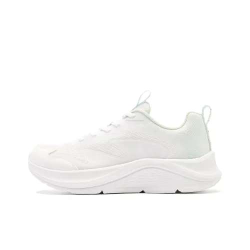 QIAODAN Беговые кроссовки Low Top Jordan - Белый/Светло-прозрачный Зеленый Женский