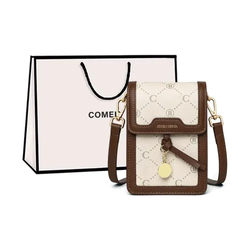 COMELY Чехол для телефона из синтетической кожи сумка через плечо обычный женский кофе