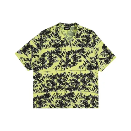 PLEASURES Желтые Мужские Рубашки