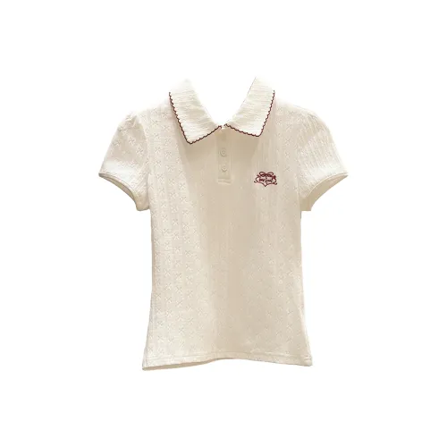 NINGCAIYUER Белый Женские T-рубашки