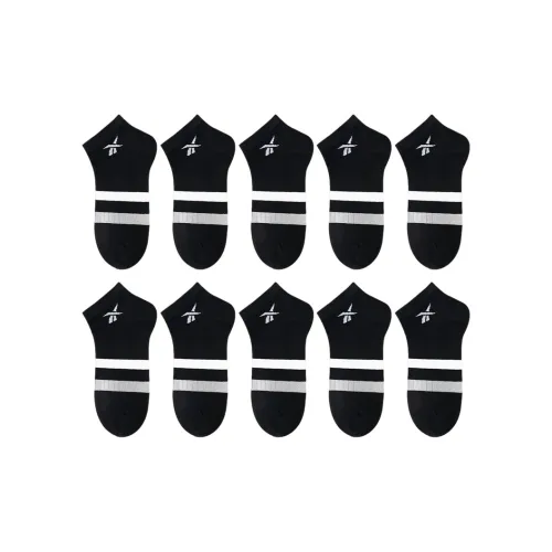 Reebok совместный бренд [10 пар] Черные мужские носки без видимого конца