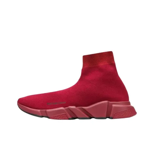 Balenciaga Speed MID Топ Повседневная обувь Мужской Красный