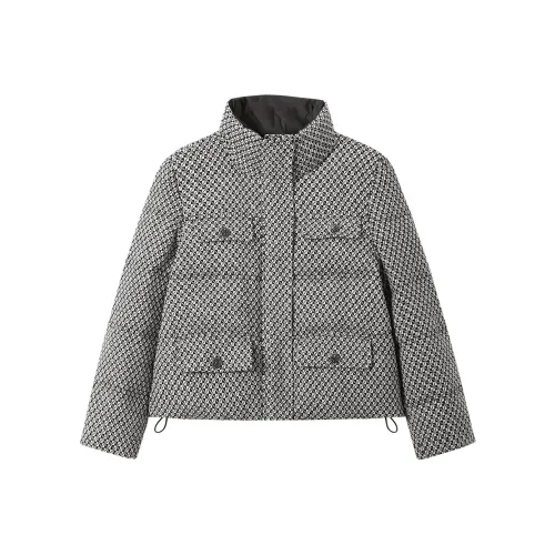 SHUXI Черно-белая панда Тон Женские Пуховики