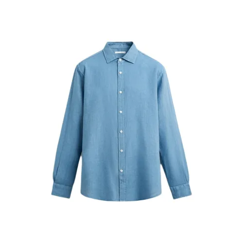 ZARA Light Blue Мужские Рубашки