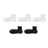 Ярко-белый *3 + Черный *2 [5 пар]