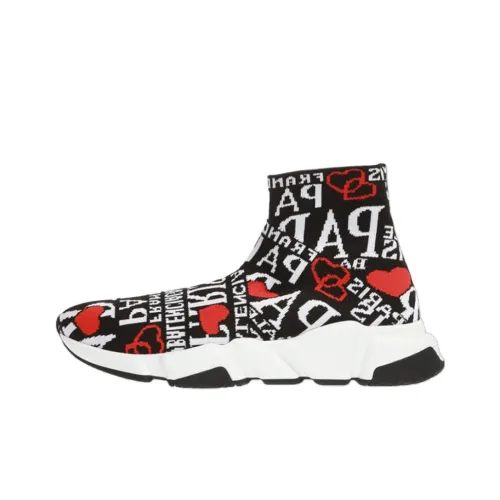 Balenciaga Speed High Топ Повседневная обувь Женская Черная