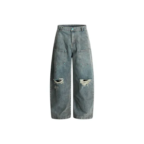 YONGYAN Синие Унисекс Джинсы