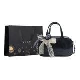 Чёрный + сумка для покупок + подвеска